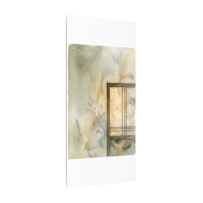 Ma Shoji Screen Canvas Art - Japandi Watercolor