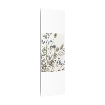 Dried Flowers Canvas Art | Summer Japandi Watercolor Art