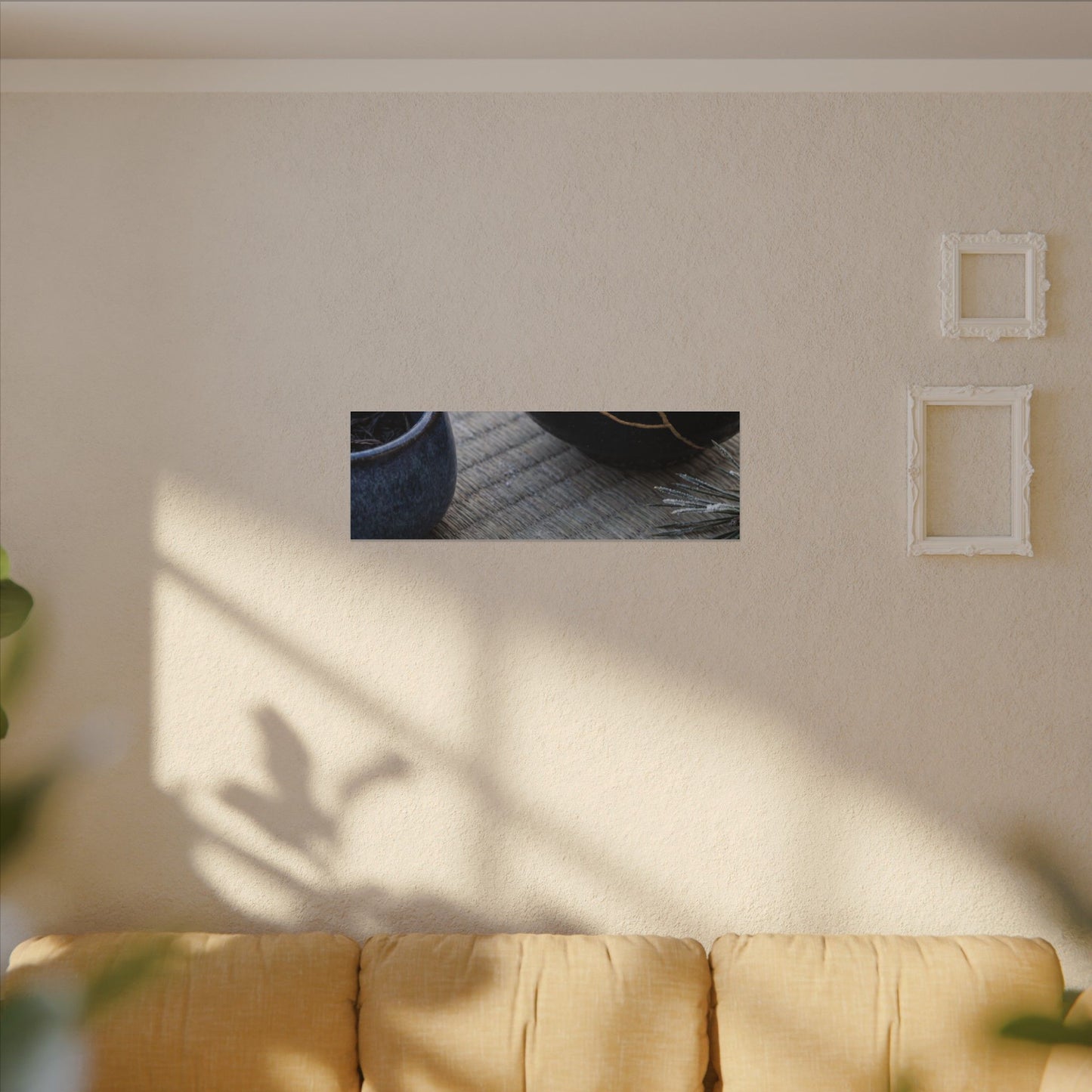 Kintsugi Tea Ceremony in Overcast | Gold Vein Canvas Art