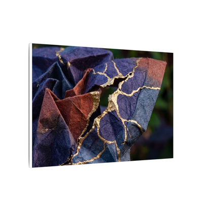 Philosophical Paper Fold Canvas Art - Gold Vein Kintsugi