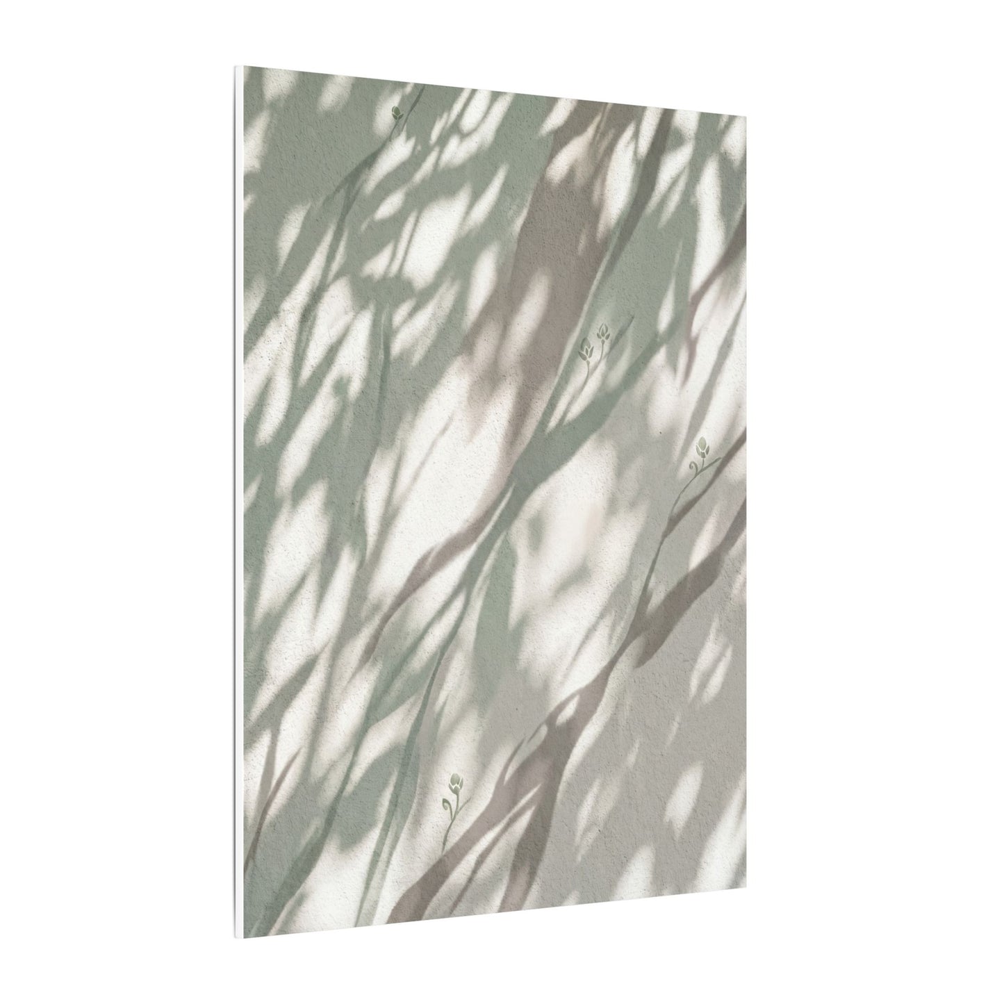 Japandi Shadow Play in Dappled | Japanese Pattern Canvas Art