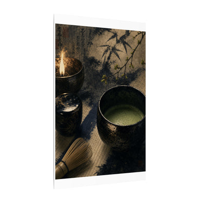 Ma Tea Ceremony Canvas Art - Zen Sumi E