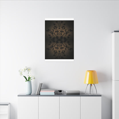 Golden Hour Shadow Play Canvas Art - Dark Japandi Seijaku