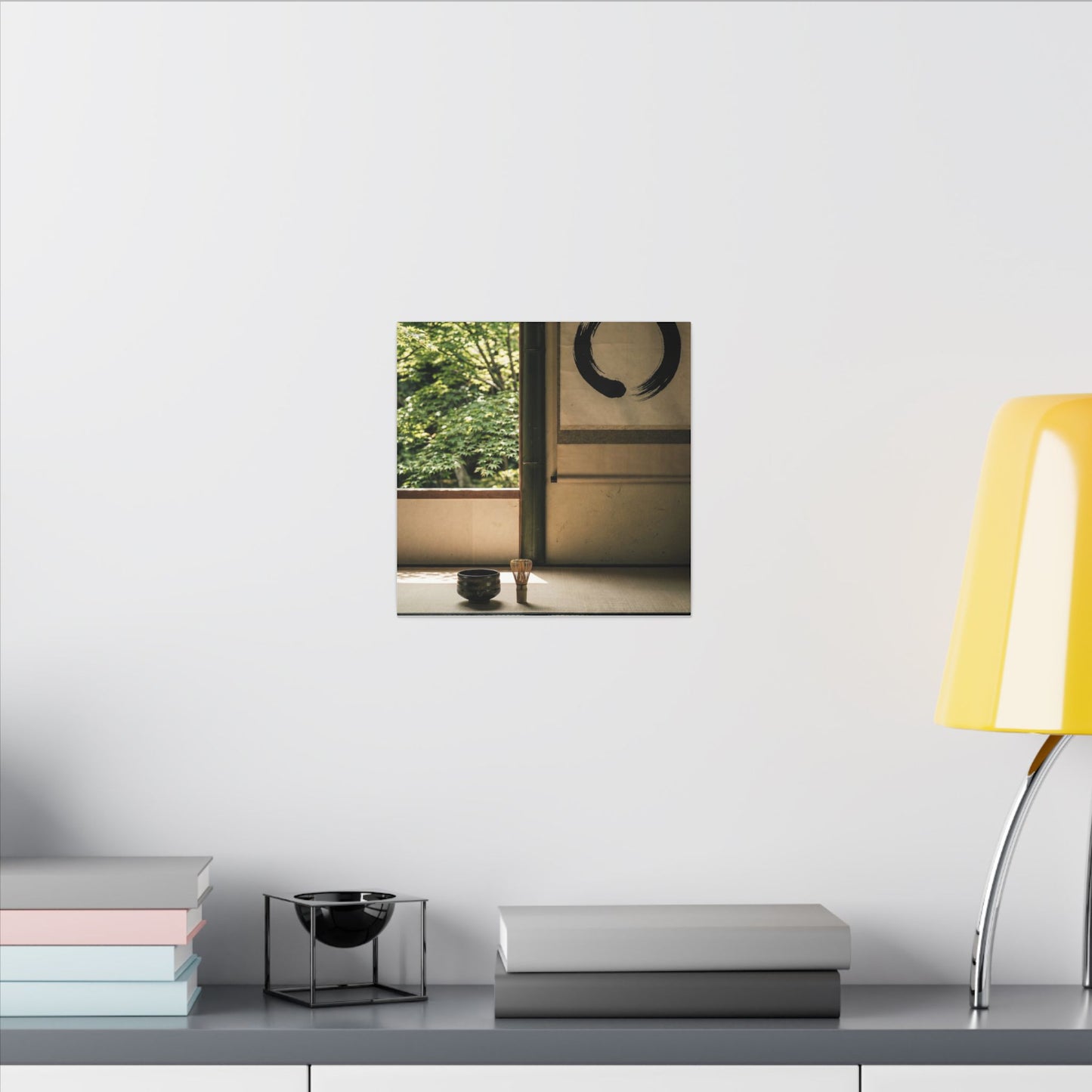 Tea Ceremony Enso Canvas Art | Serene Zen Art