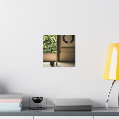 Tea Ceremony Enso Canvas Art | Serene Zen Art