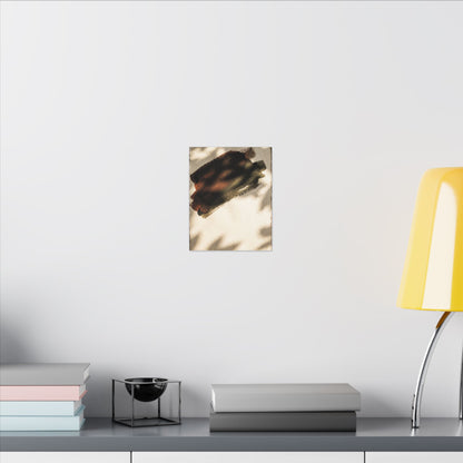 Ink Brushstroke Canvas Art | Summer Dark Japandi Moody Minimal Art