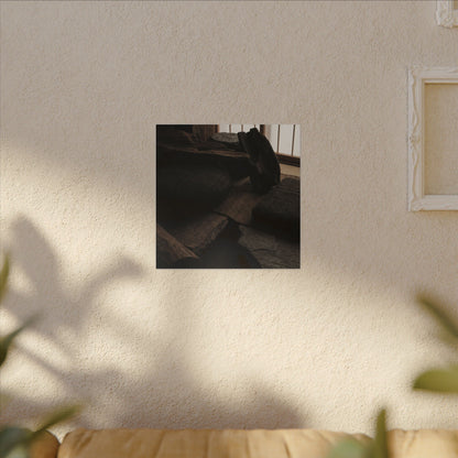 Dark Japandi Shadow Zen Canvas Art