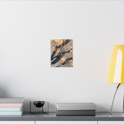Datsuzoku Ink Brushstroke Canvas Art - Dark Japandi Shadow Zen