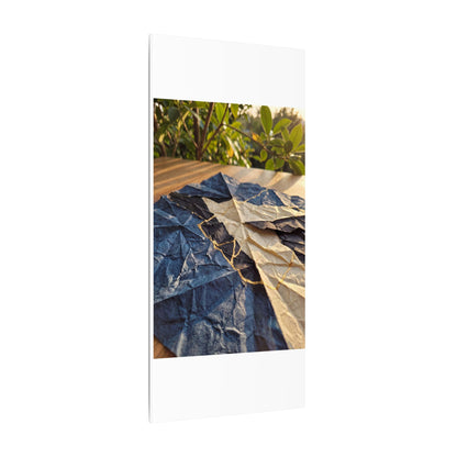Golden Hour Paper Fold Canvas Art - Kintsugi Ma