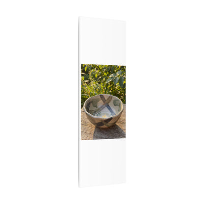Earthy Ceramic Bowl Canvas Art - Japanese Pattern Japandi