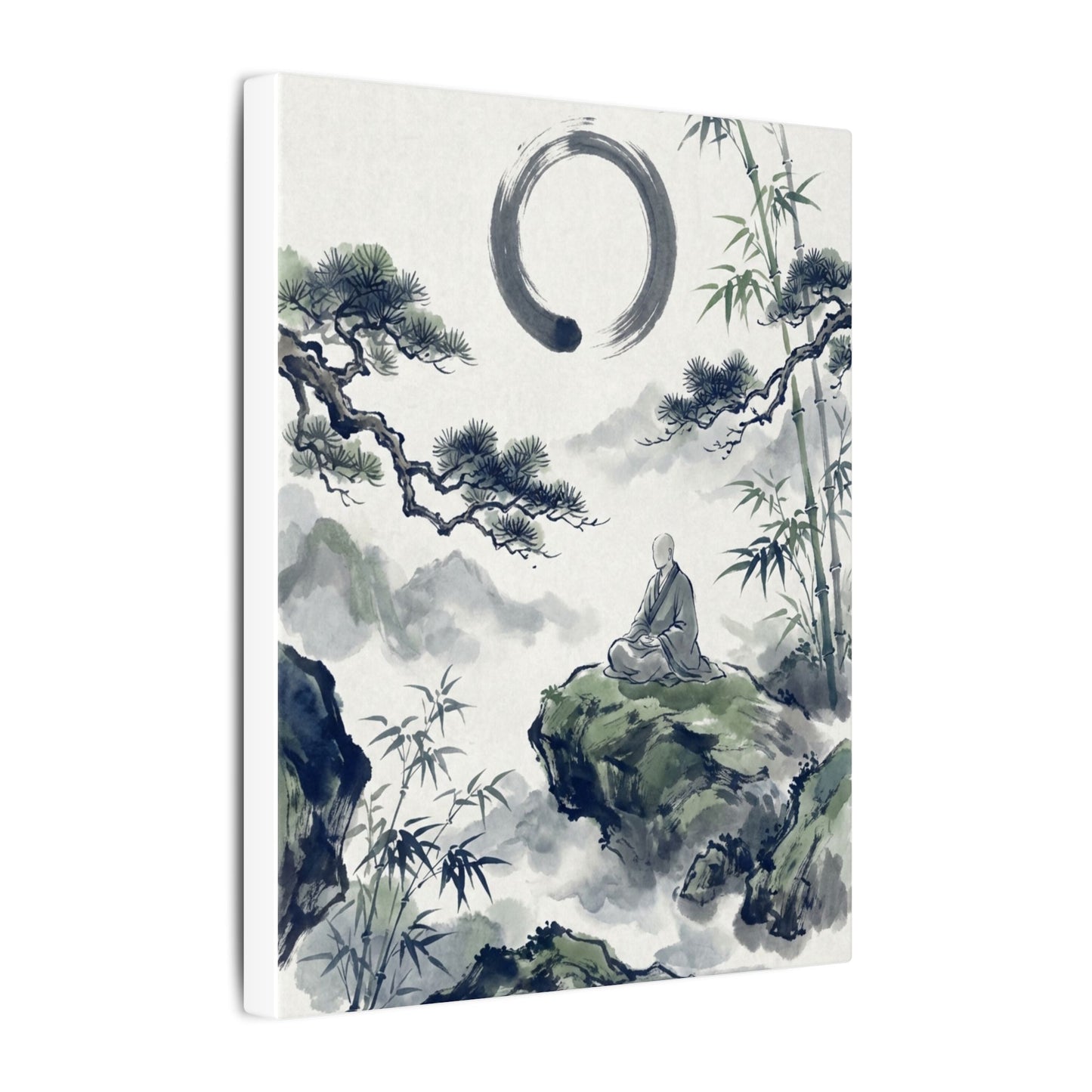 Zen Sumi-e Canvas Art