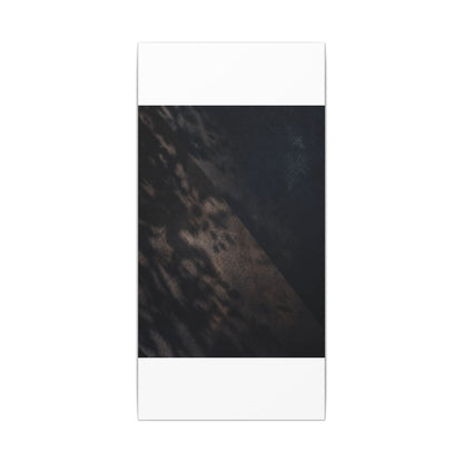 Shadow Play Winter Canvas Art | Dark Japandi Moody Design
