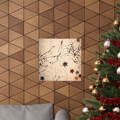 Golden Hour Shoji Screen Wall Art Print - Japandi Fukinsei