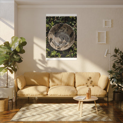 Elegant Ceramic Bowl Canvas Art - Japanese Pattern Japandi