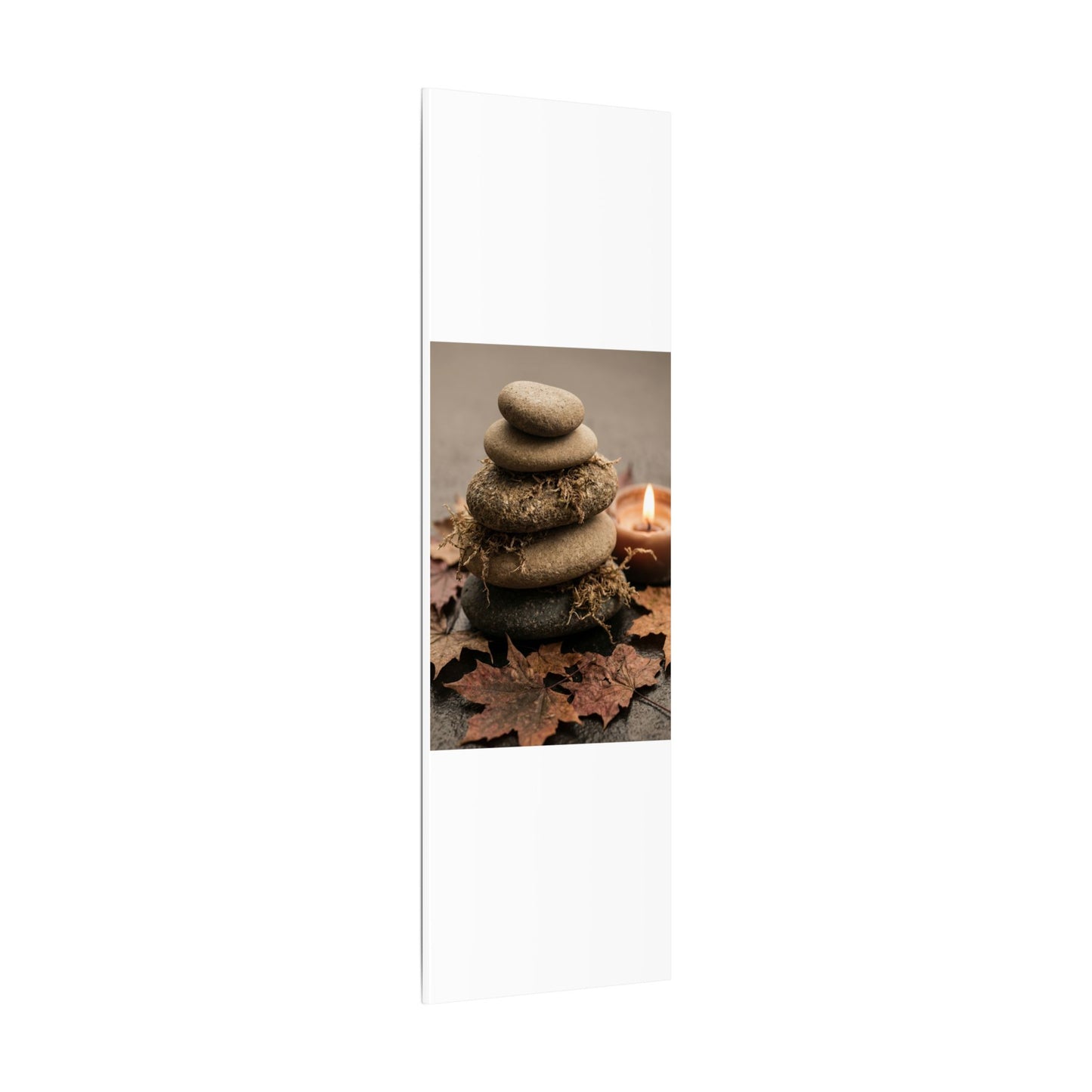 River Stones Canvas Art | Autumn Japandi Texture Art