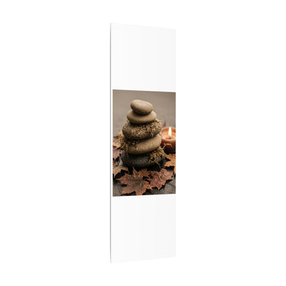 River Stones Canvas Art | Autumn Japandi Texture Art