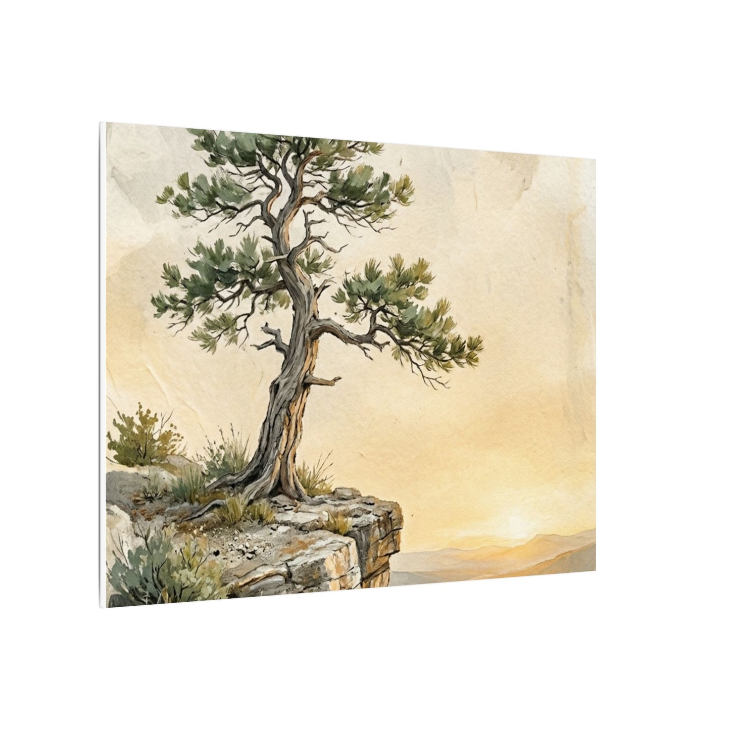 Pine Tree Canvas Art | Summer Japandi Texture Art