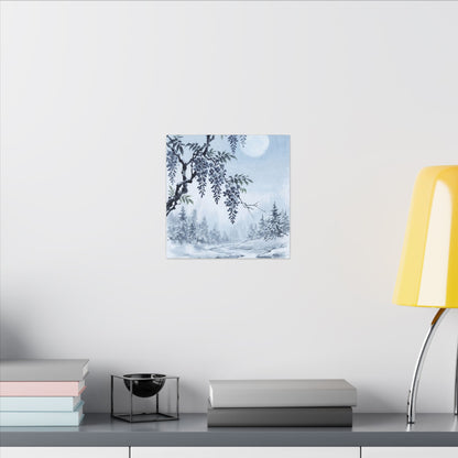 Seijaku Wisteria Canvas Art - Zen Sumi E