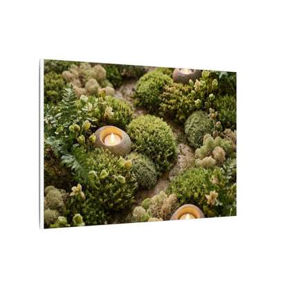 Moss Close Up Japanese Pattern Canvas Art | Neutral Japandi Art