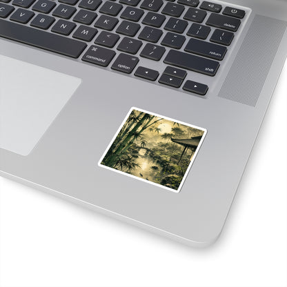 Datsuzoku Moonlit Garden Sticker - Zen Sumi E