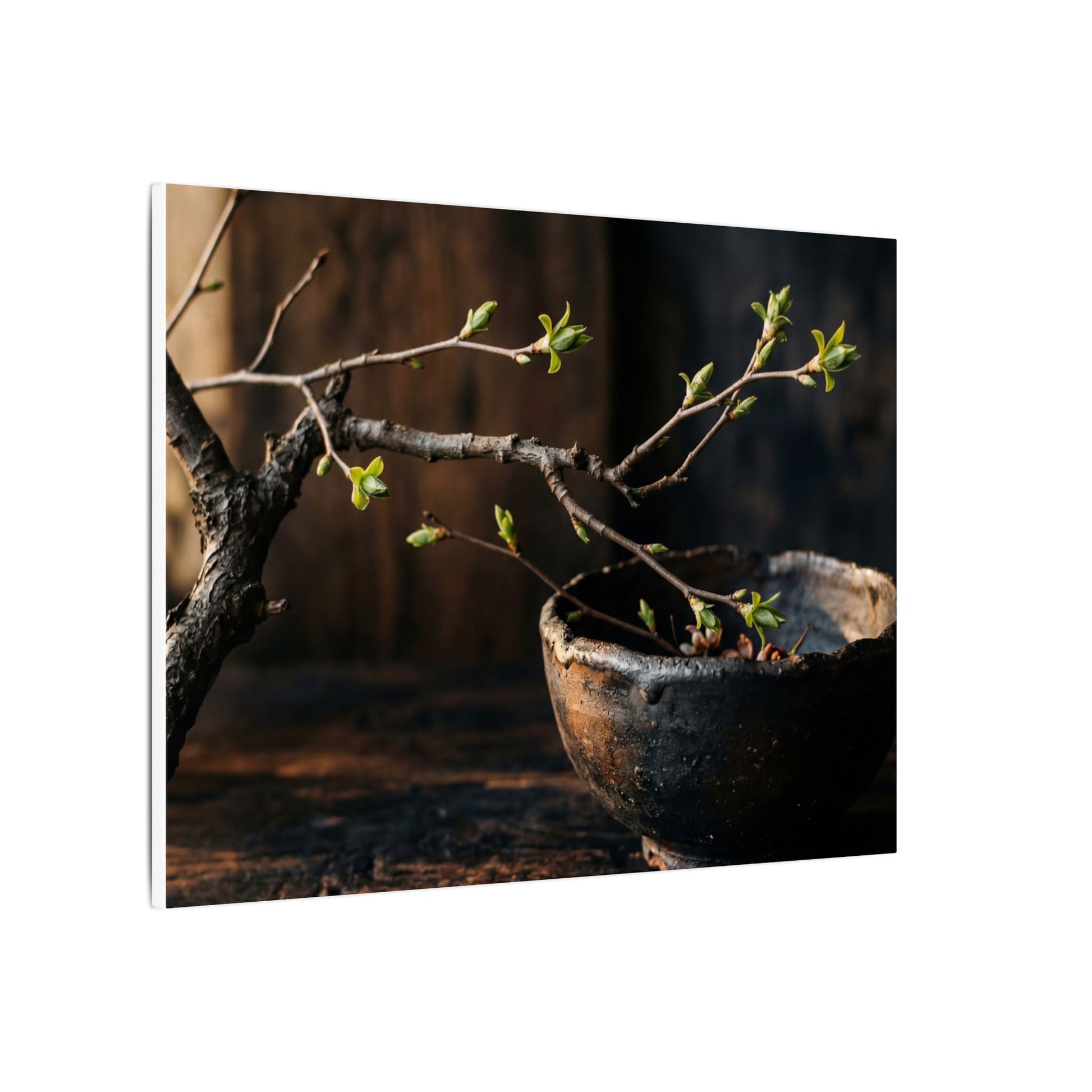 Spring Ceramic Bowl Moody Minimal Canvas Art | Atmospheric Decor Art Print