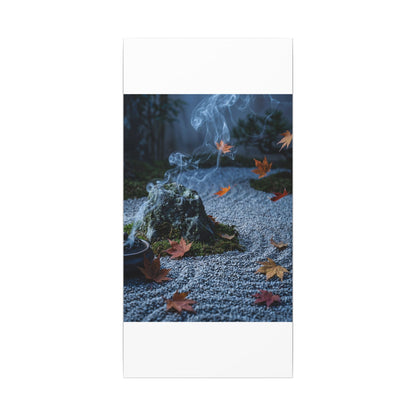Autumn Incense Smoke Karesansui Canvas Art | Calm Decor