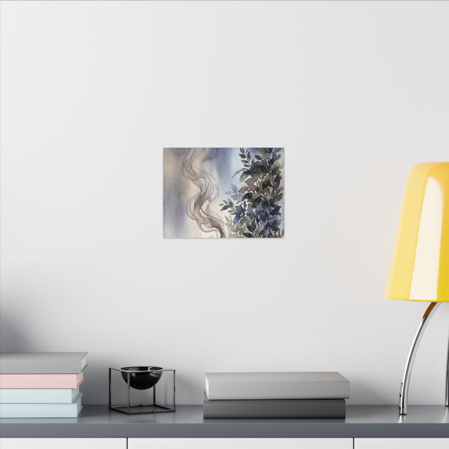 Incense Smoke Summer Canvas Art | Japandi Cozy Design