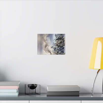 Incense Smoke Summer Canvas Art | Japandi Cozy Design