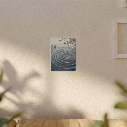 Calm Water Ripple Canvas Art - Ukiyo E Inspired Zen