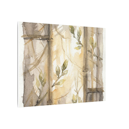 Shoji Screen Spring Canvas Art | Japandi Cozy Design