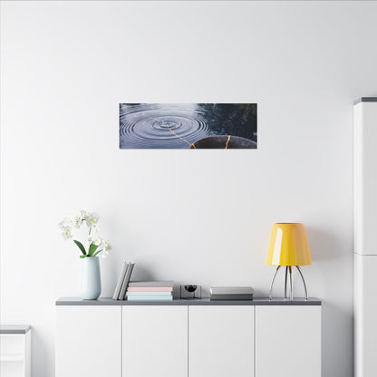 Kintsugi Water Ripple in Overcast | Broken Beauty Canvas Art