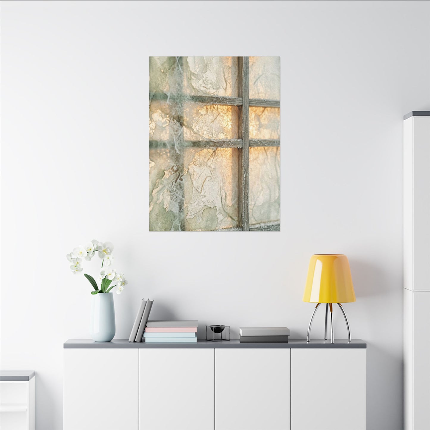Ceramic Bowl Spring Canvas Art | Japandi Earthy Design