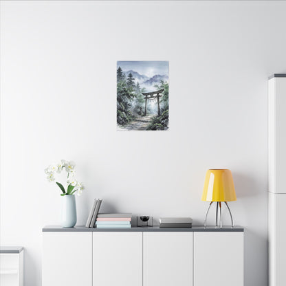 Moonlight Torii Gate Canvas Art - Zen Fukinsei