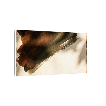 Ink Brushstroke Canvas Art | Summer Dark Japandi Moody Minimal Art
