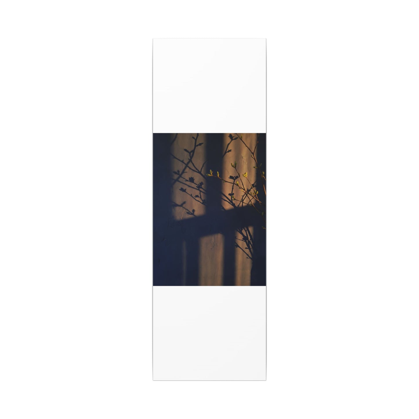 Shadow Play Canvas Art | Spring Dark Japandi Shadow Zen Art