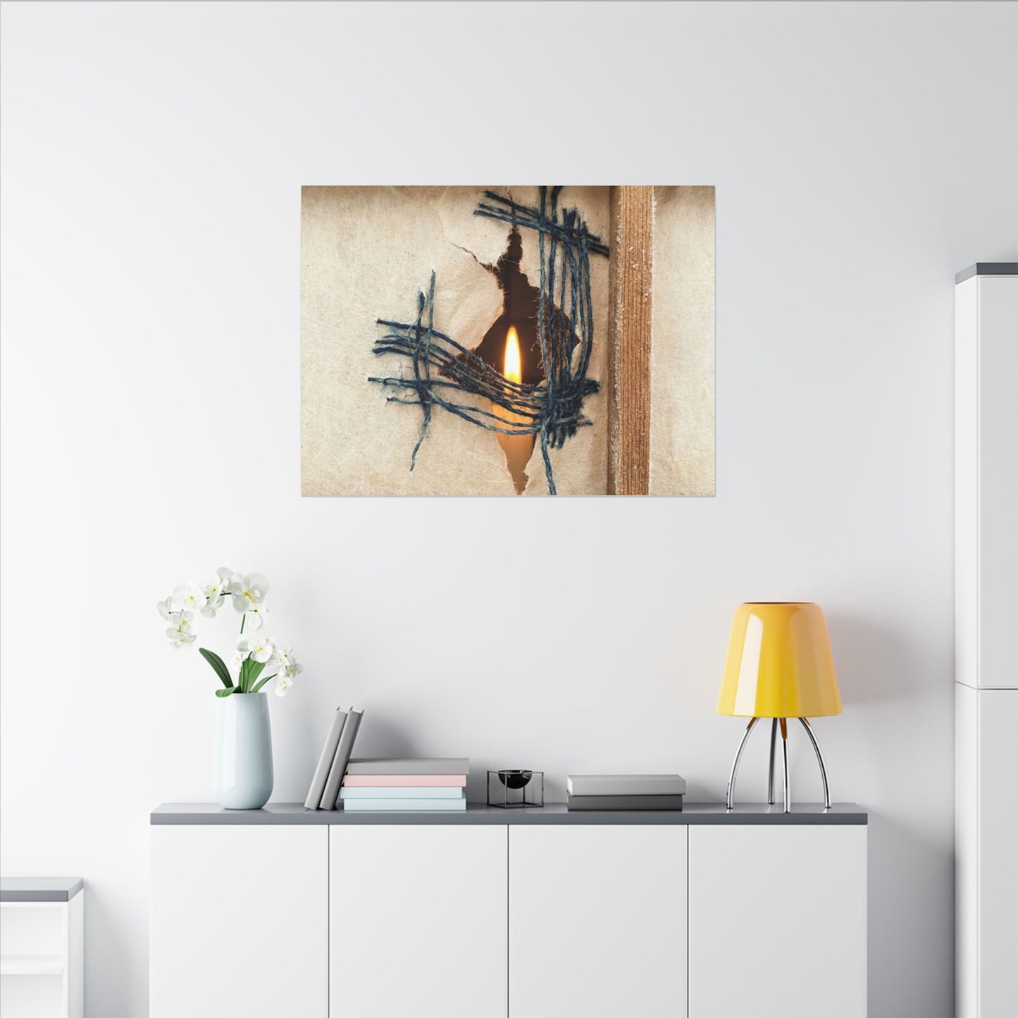 Winter Shoji Screen Broken Beauty Canvas Art | Resilient Decor