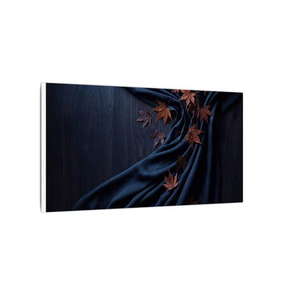 Silk Drape Autumn Canvas Art | Dark Japandi Sophisticated Design