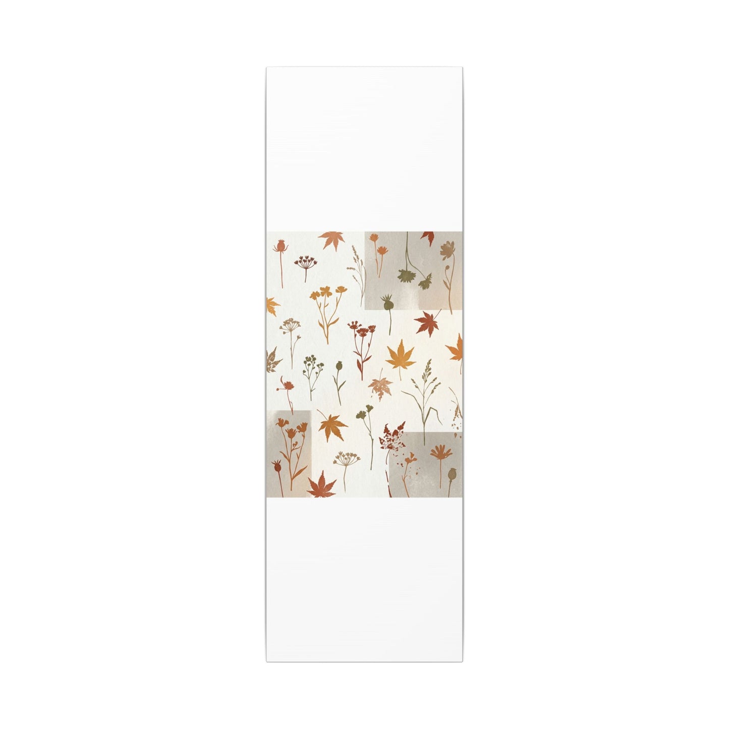 Autumn Dried Flowers Japanese Pattern Canvas Art | Elegant Decor