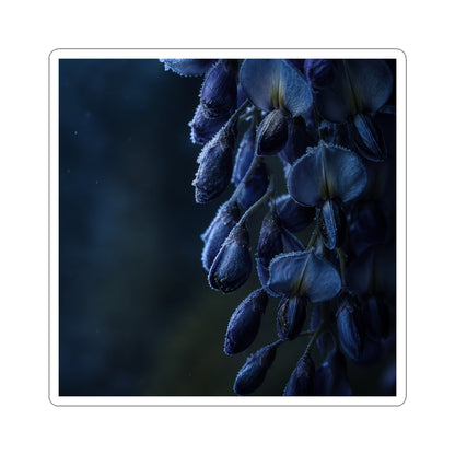 Wisteria Shadow Zen Sticker | Luxurious Dark Japandi Art
