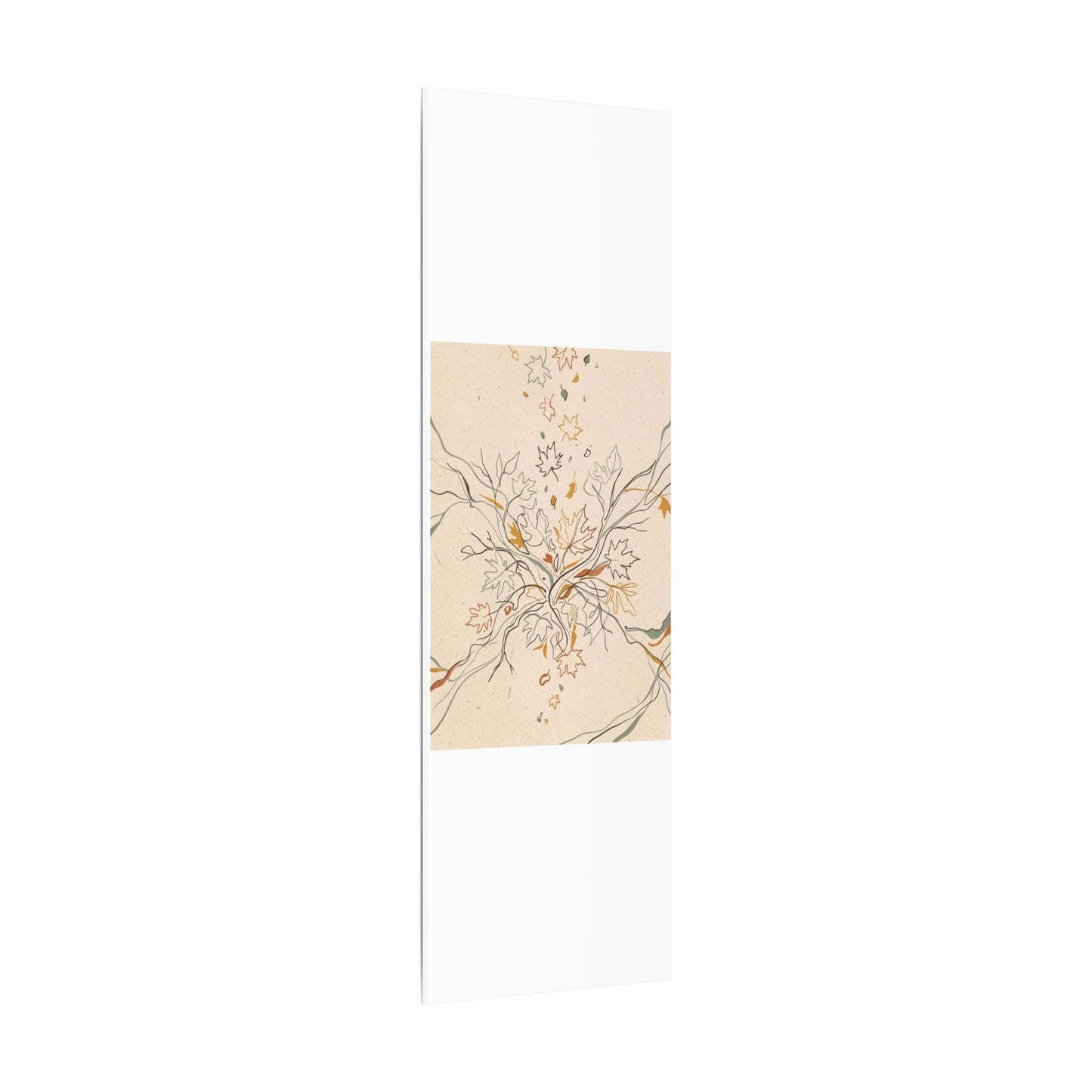 Warm Shadow Play Canvas Art - Minimal Line Japandi