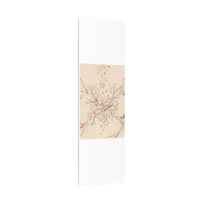 Warm Shadow Play Canvas Art - Minimal Line Japandi