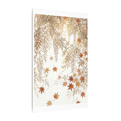 Shibui Wisteria Canvas Art - Japandi Japanese Pattern