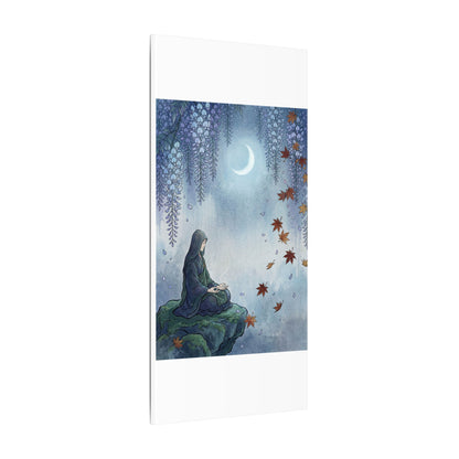 Zen Wisteria in Moonlight | Ukiyo E Inspired Canvas Art