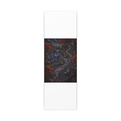 Moonlit Garden Gold Vein Canvas Art | Resilient Kintsugi Art