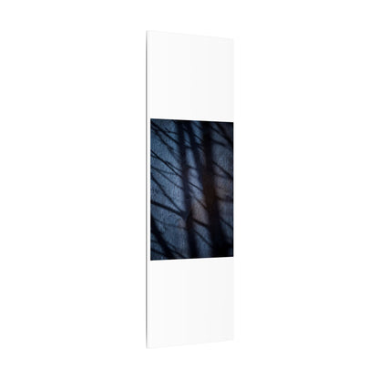 Dark Japandi Shadow Play in Moonlight | Moody Minimal Canvas Art