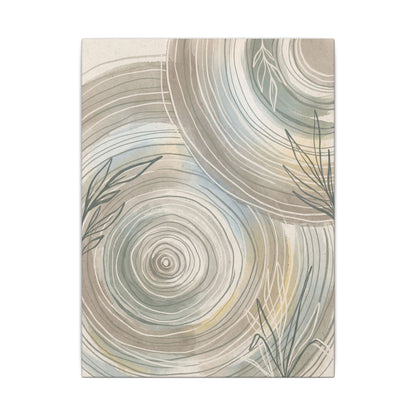 Kanso Water Ripple Canvas Art - Japandi Minimal Line