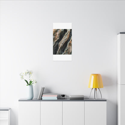 Silk Drape Winter Canvas Art | Japandi Cozy Design