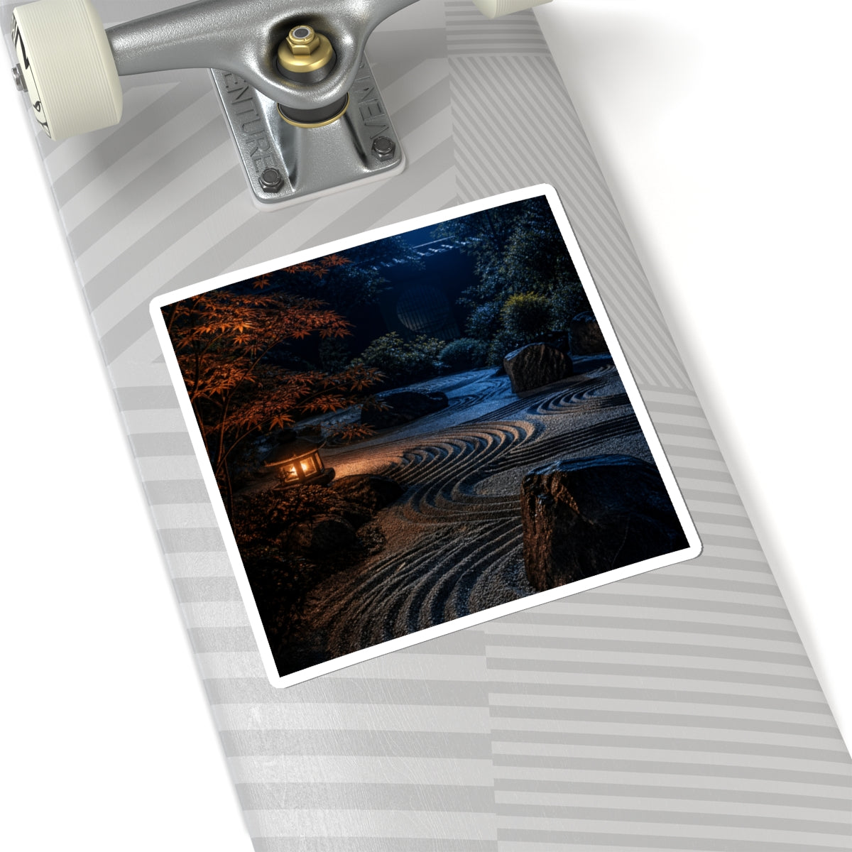 Bold Rock Garden Sticker - Shadow Zen Dark Japandi