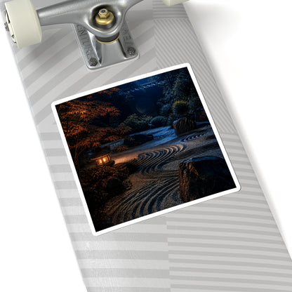 Bold Rock Garden Sticker - Shadow Zen Dark Japandi