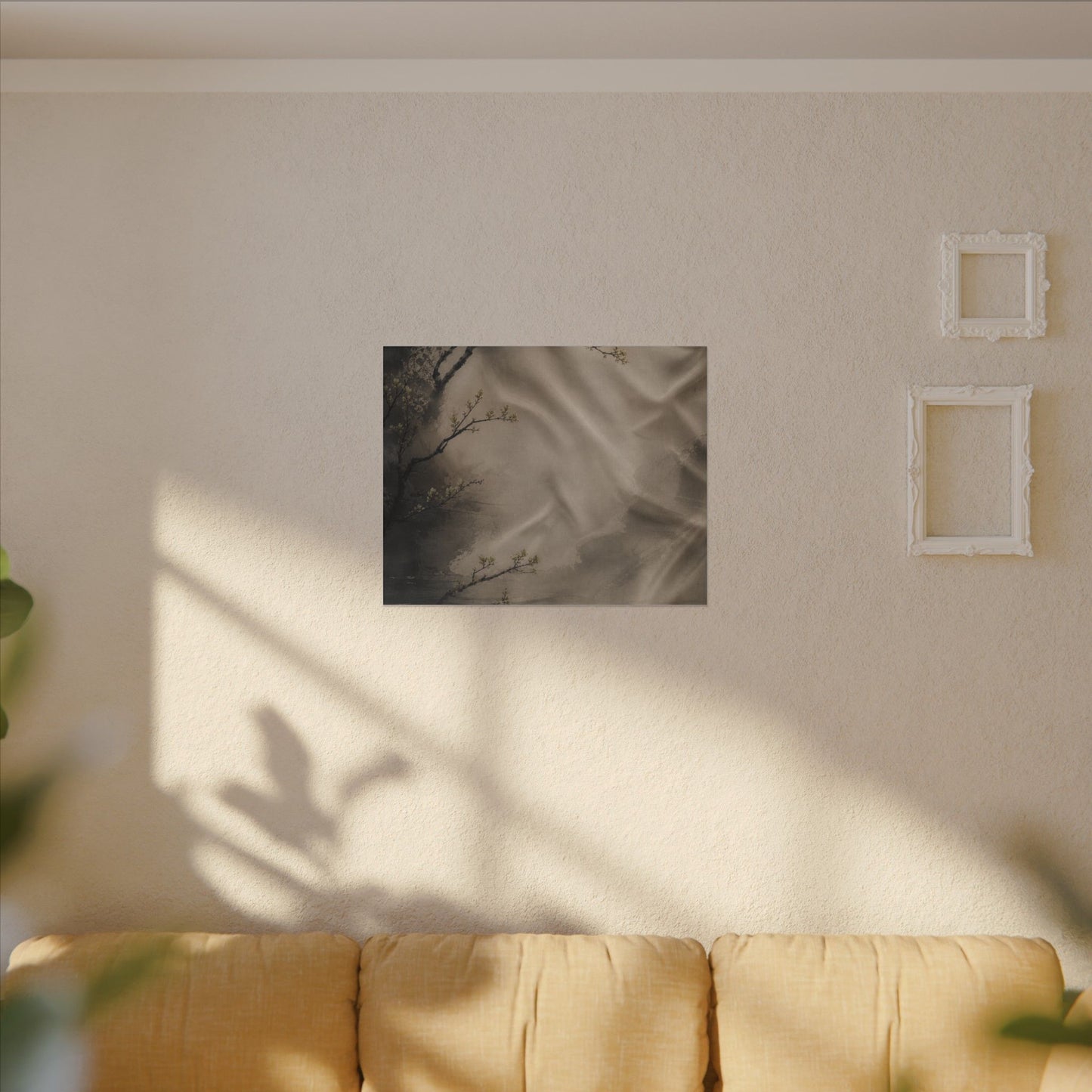 Silk Drape Canvas Art | Spring Japandi Japanese Pattern Art